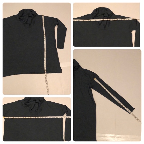 FORTE CASHMERE COWL NECK, DROP SHOULDER, MERINO WOOL AND SILK SWEATER/EUC - Picture 10 of 16